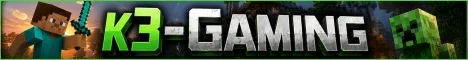 k3-GAMING Survival RPG - Minecraft Java server banner (Survival, SMP), IP minecraft.k3-gaming.com